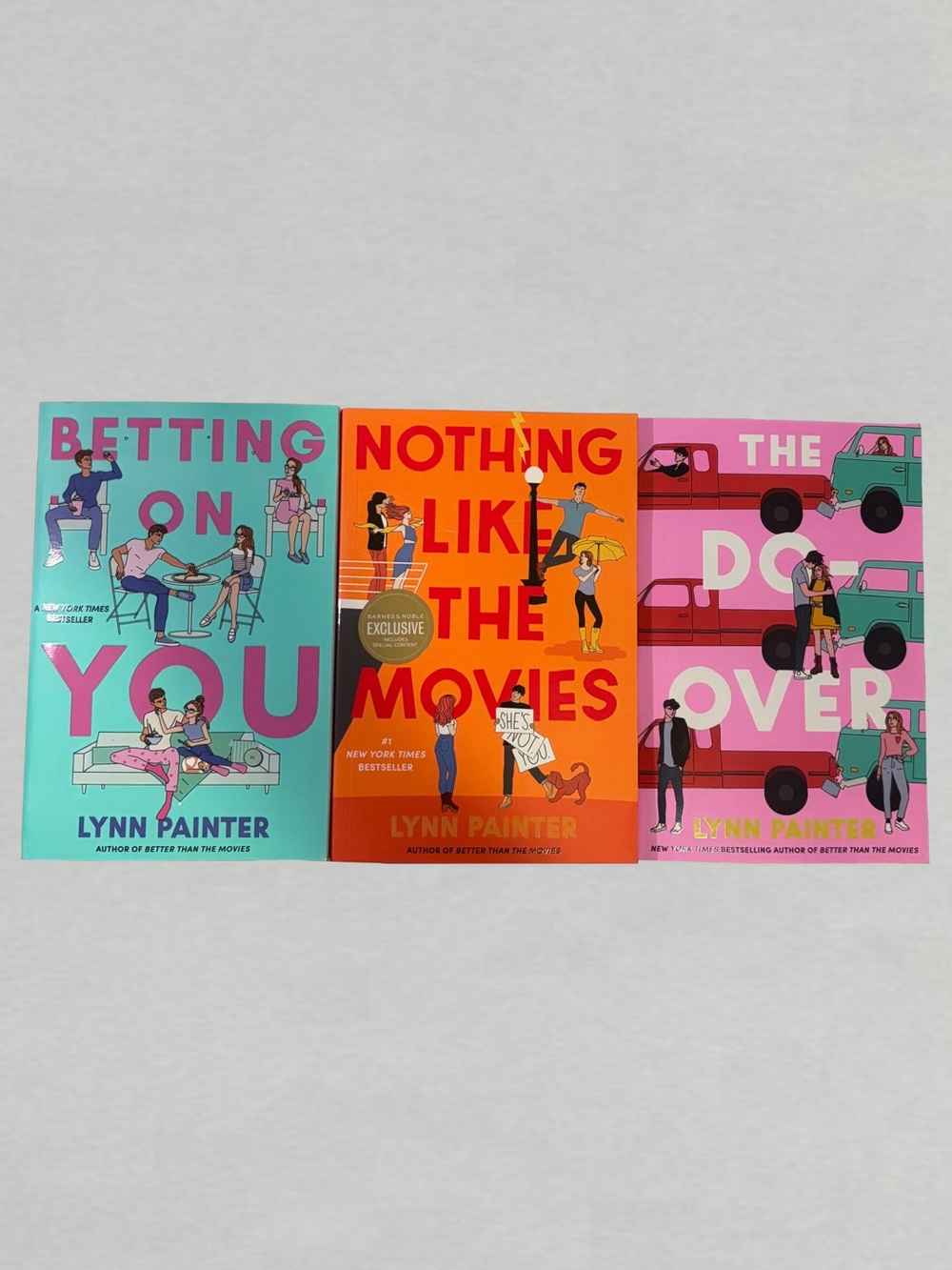 Lynn Painter Book Bundle - Nothing Like the Movies, Betting On You, The Do-Over